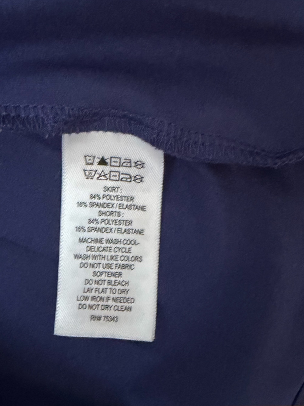 Laura Ashley Medium Pleated Golf Tennis Skort Mini Skirt Blue Stretch Activewear - Picture 7 of 12